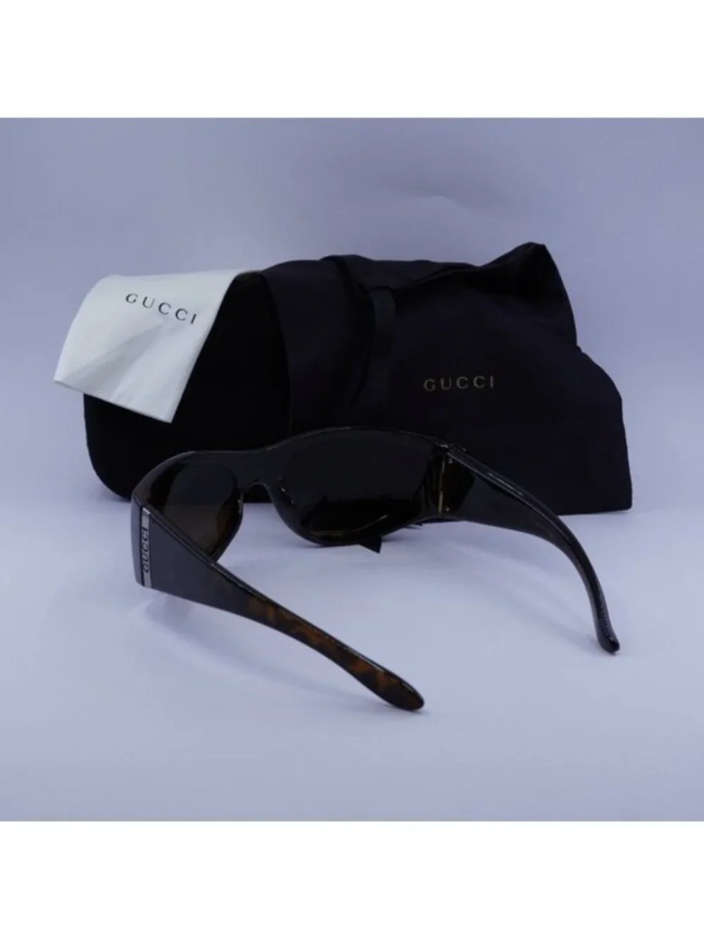Gucci GG1575S 002 Square Sunglasses - Animal Havana/Brown